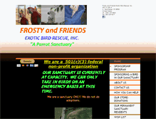 Tablet Screenshot of frostyandfriendsrescue.com